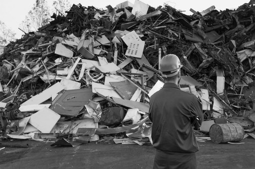 Construction site in Mottingham with cleared debris