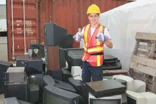 Professional team performing office clearance in Mottingham